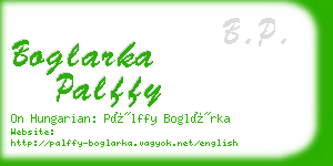 boglarka palffy business card